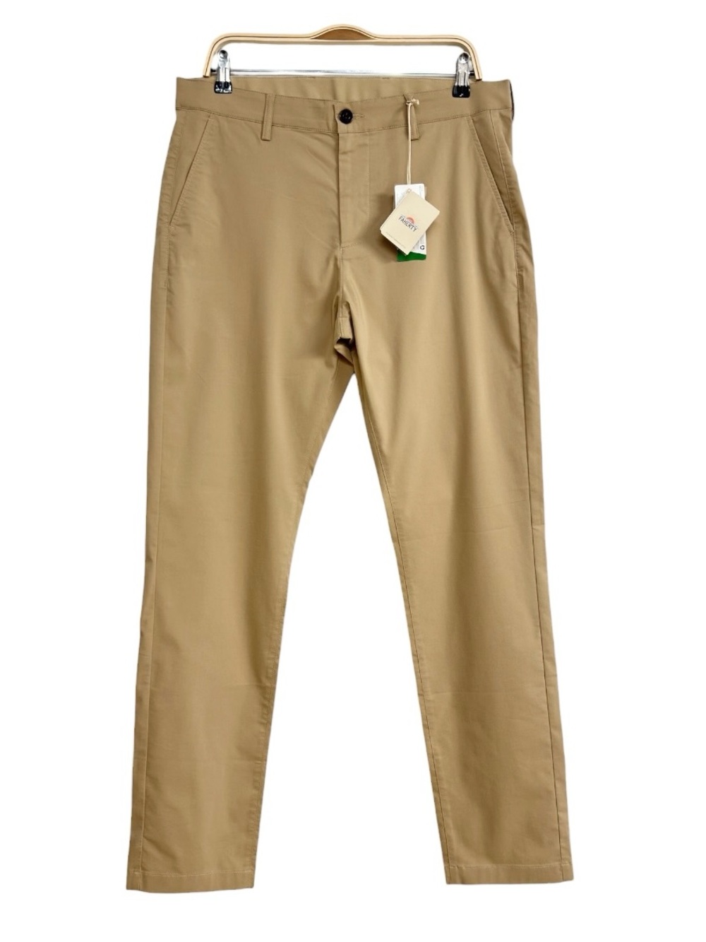 Faherty Coolmax Khaki Performance Chino Pants Mens Size 32 NWT Lightweight